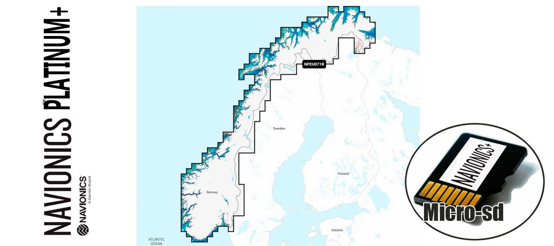 Navionics Platinum+ NPEU071R, Norway, Lakes River