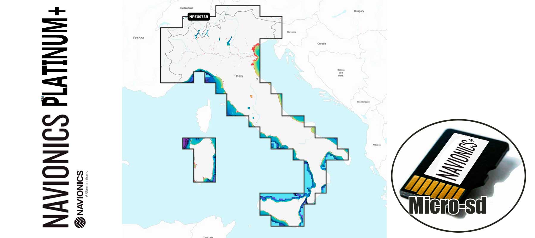 Navionics Platinum+ NPEU073R, Italy, Lakes River