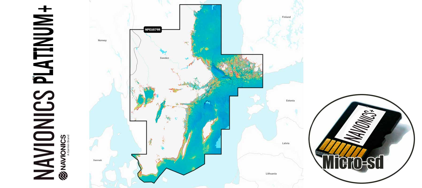 Navionics Platinum+ NPEU079R, Sweden, Southeast
