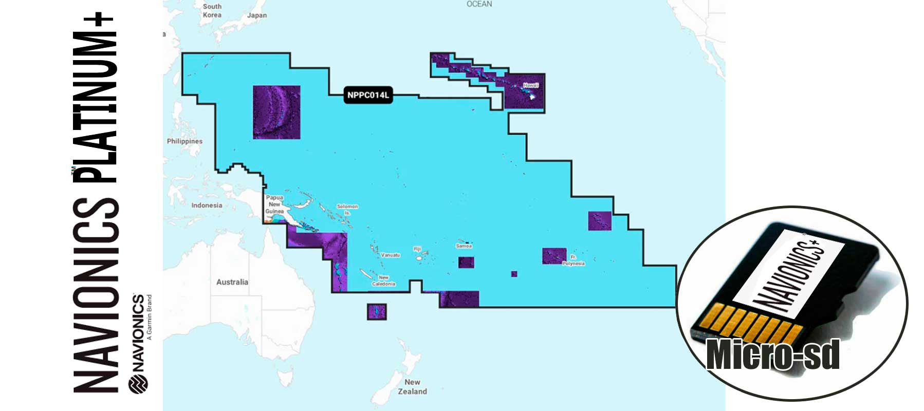 Navionics Platinum+ NPPC014L, Pacific Islands