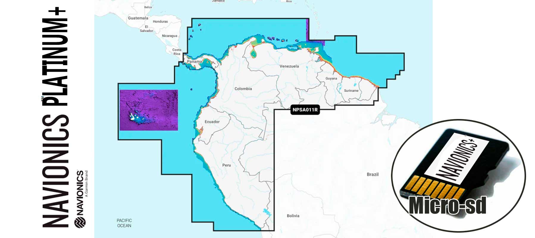 Navionics Platinum+ NPSA011R, South America, North