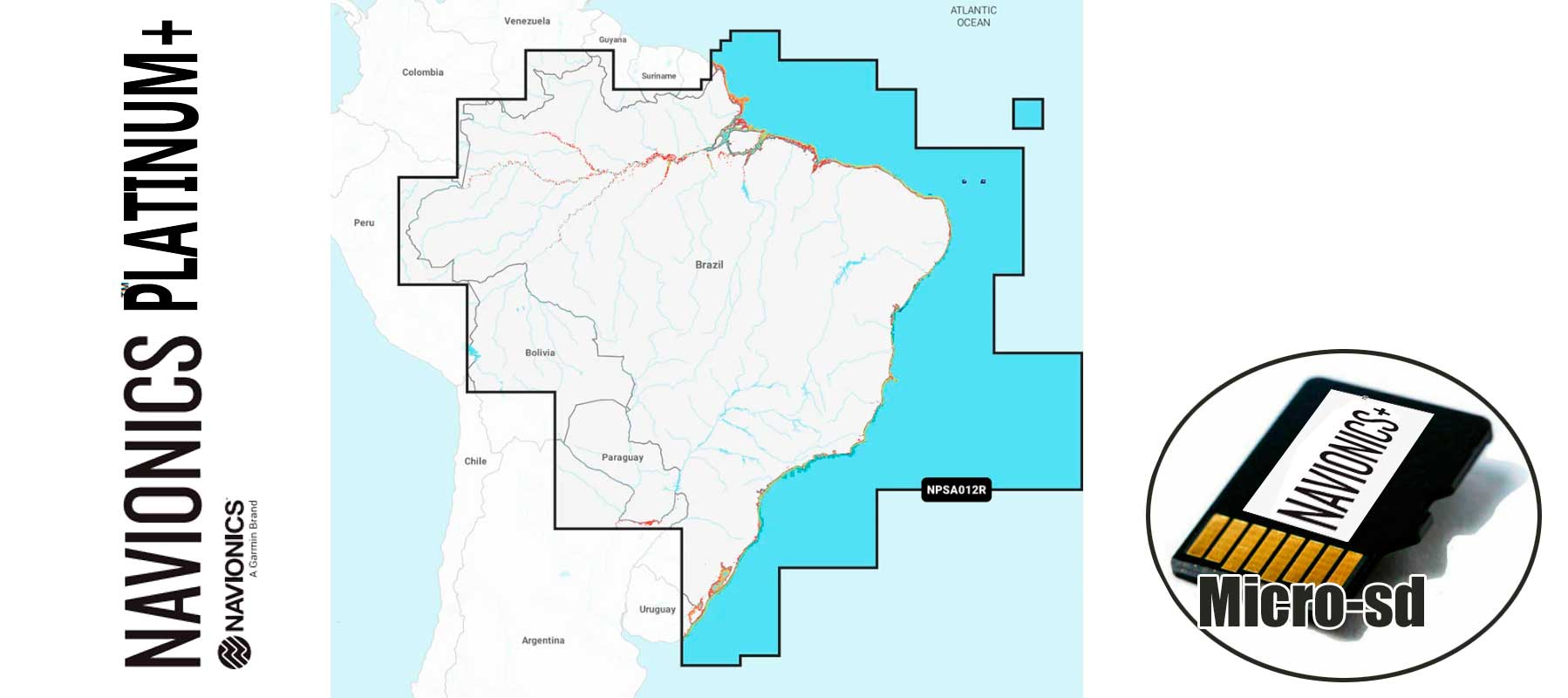 Navionics Platinum+ NPSA012R, Brazil