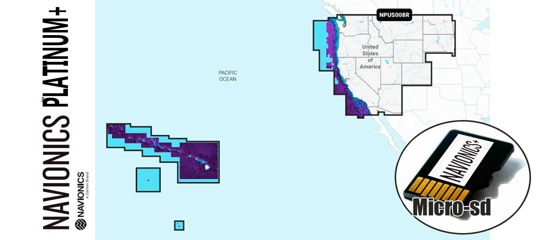 Navionics Platinum+ NPUS008R, U.S. West