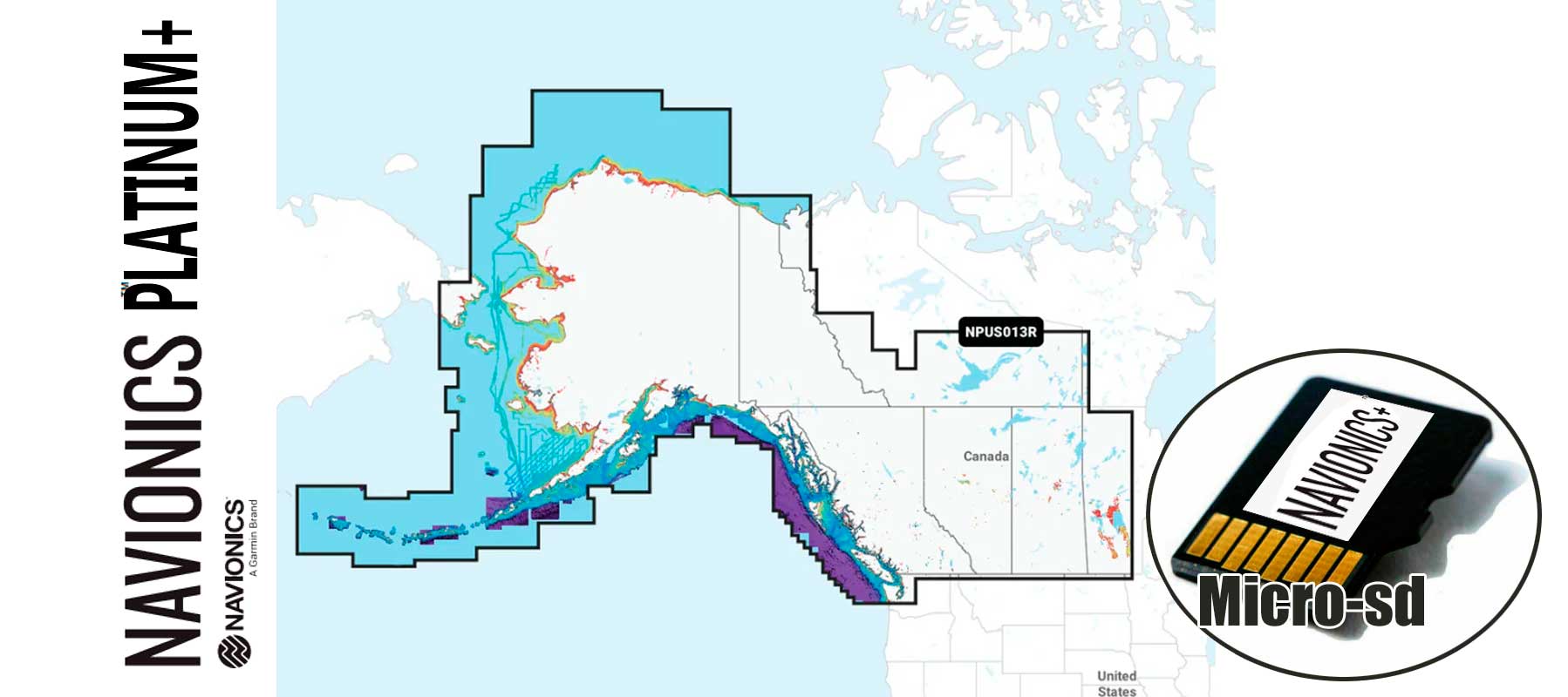 Navionics Platinum+ NPUS013R, Canada, West, Alaska
