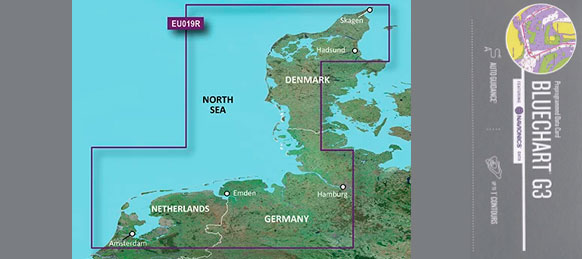 Bluechart G3 HXEU019R Jylland til Holland