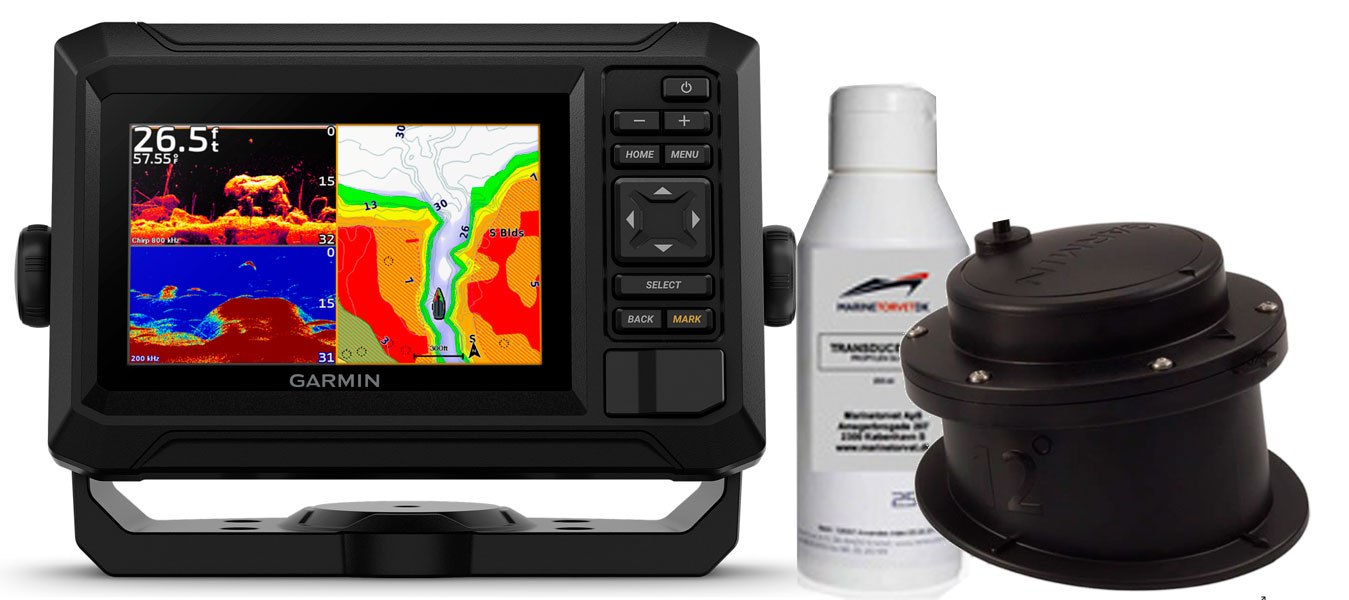 Garmin Echomap UHD2 52cv med GT15M-IH transducer