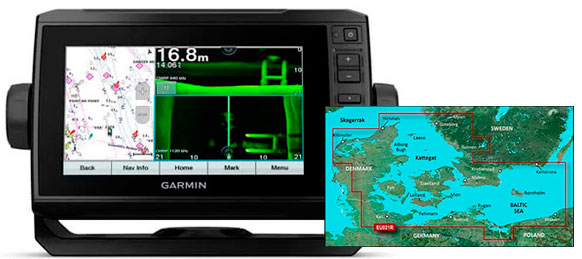 Garmin echoMAP UHD 72sv med HXEU021r