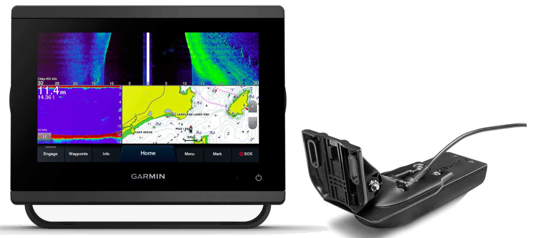 Garmin GPSmap 723xsv med GT56UHD-TM transducer