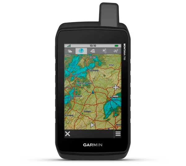 Garmin Montana 700 med europisk oversigtskort