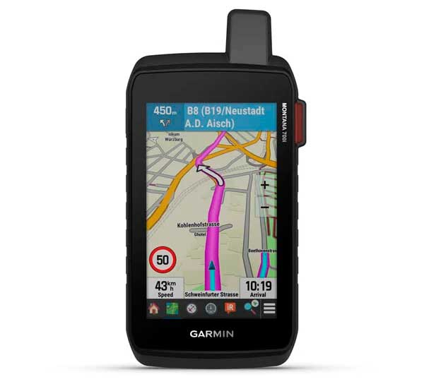 Garmin Montana 700i med europisk oversigtskort