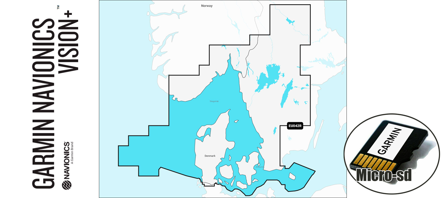 Garmin Navionics Vision+ NVEU042R, Danske farvande