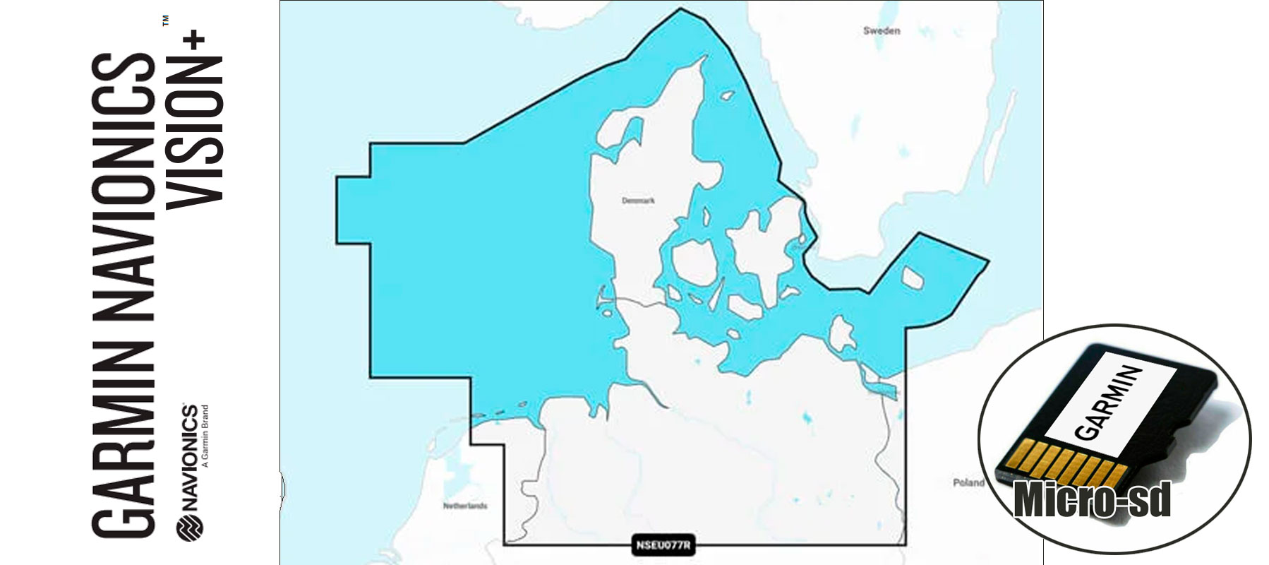 Garmin Navionics Vision+ NVEU077R,Danmark Tyskland