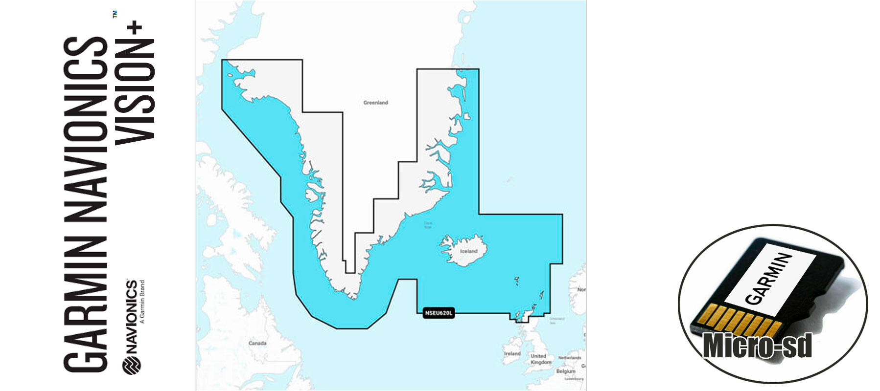 Garmin Navionics Vision+ NVEU620L, Grnland Island