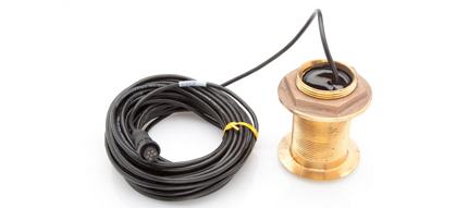 Garmin 8-pin bronzetransducer, 50/200 kHz, 0-7