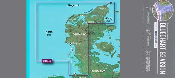 BlueChart G3 Vision VEU474S, Vestlige Jylland