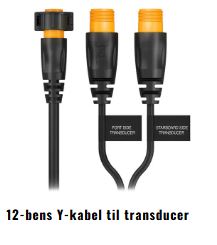 12-bens Y-kabel til transducer 10m