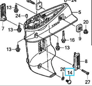 Honda BOLT, GEAR OIL CHECK 90101-ZW9-003