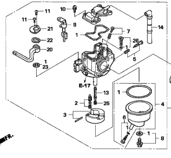 Honda CARBURETOR ASSY. (BF33G A)