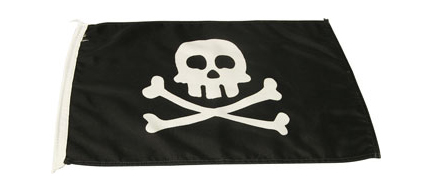 Humr flag, Pirat 30x45 cm