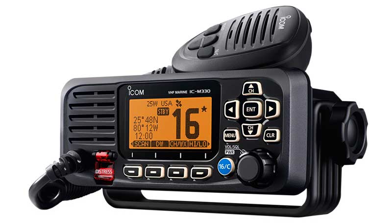 Icom IC-M330GE VHF Radio m. GPS og DSC-D sort