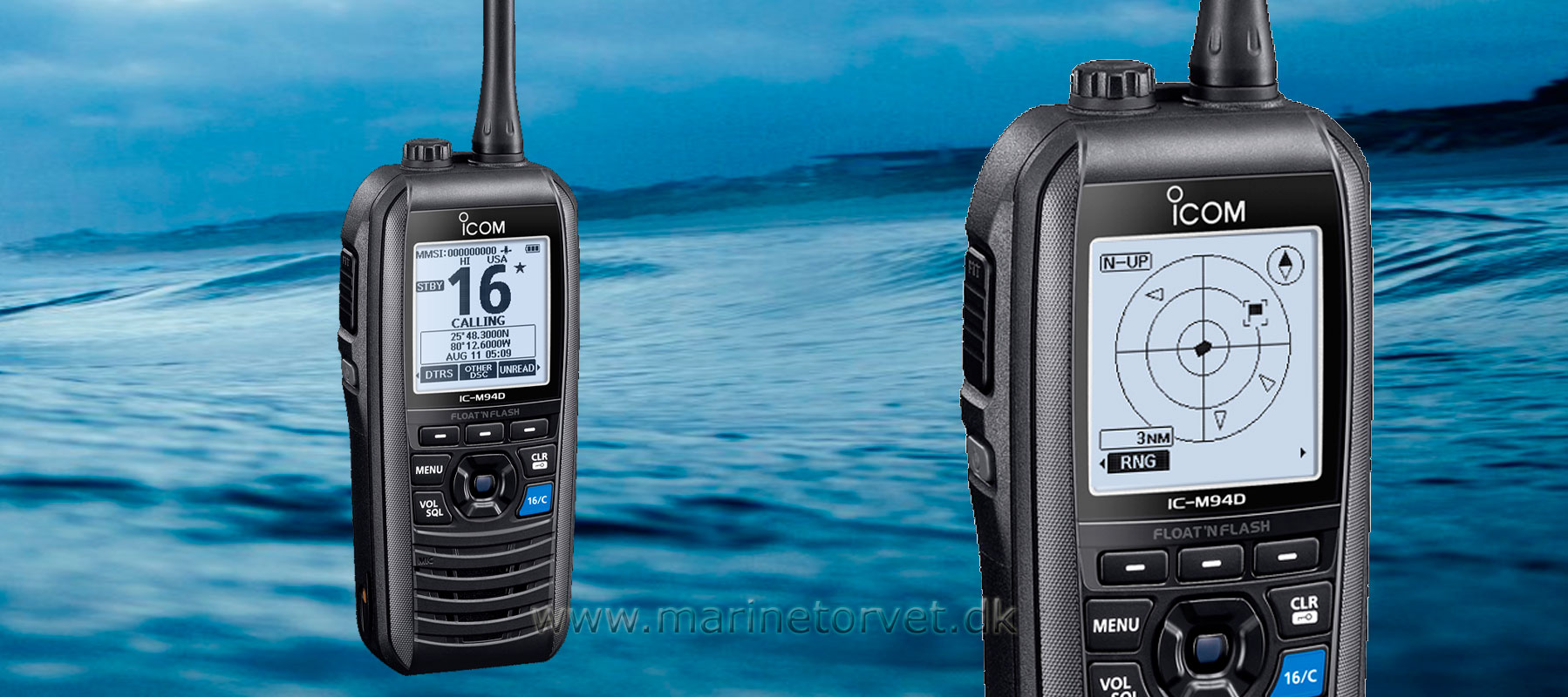 Icom IC-M94DE Flydende VHF med GPS og AIS
