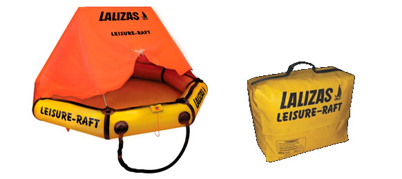 Lalizas 4 pers. letvægt redningsflåde i taske