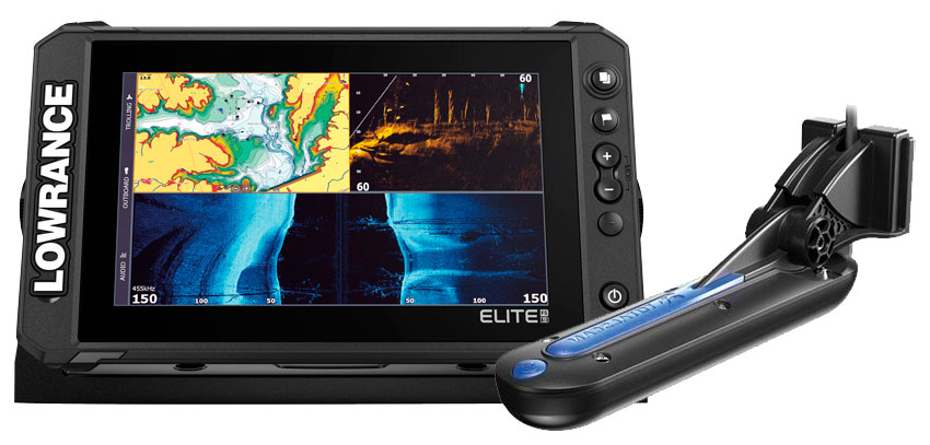 Lowrance elite fs 9 med 3-i-1 transducer