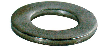 Skive M5 5,3 x 10 mm. 10 stk rustfrit stl