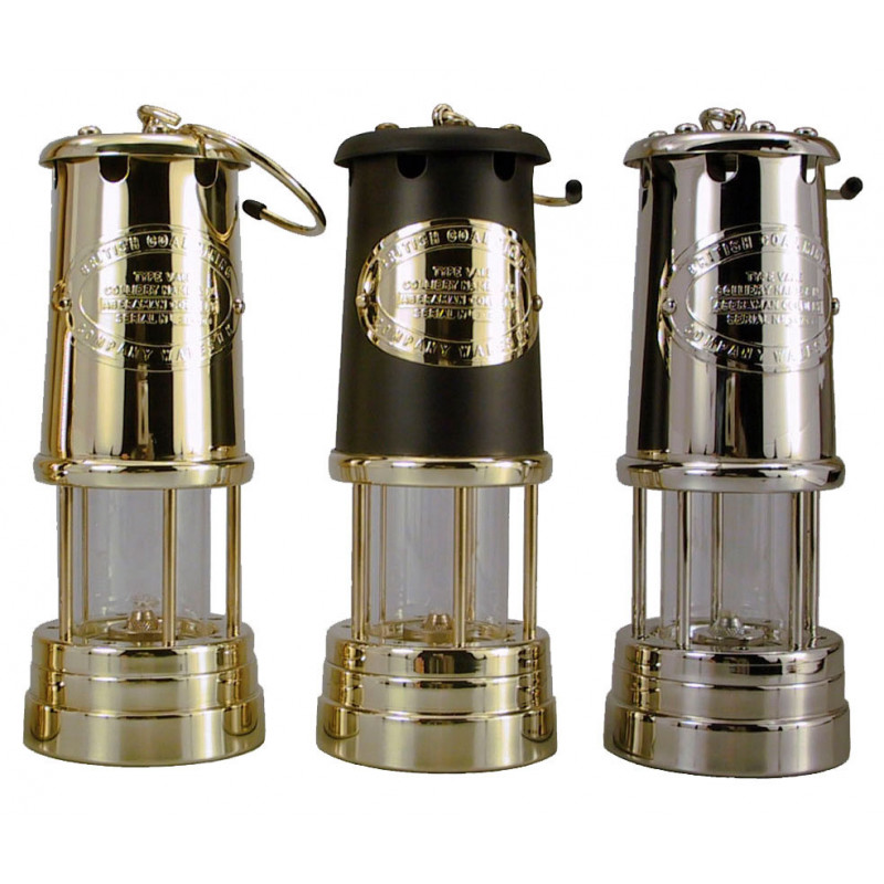 Minelampe 220 mm Sort Messing