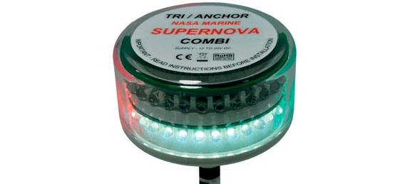 Led lanterne supernova combi anker/tricolour