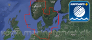 Navionics PLUS 45XG - Danmark Micro-SD-kort