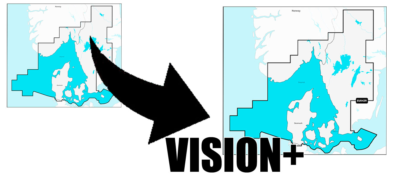 Garmin Navionics+ ombytning til NVEU042R