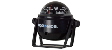 Optronics kompas sort bjlemonteret