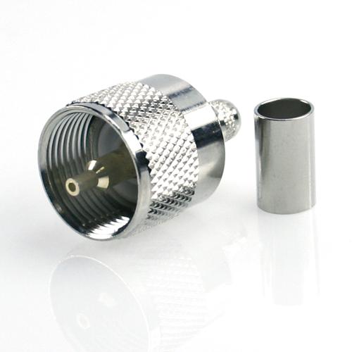 Coax stik PL 259 til RG58 6 mm/Crimpning