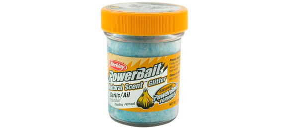 Powerbait Natural Scent Garlic Blue/White