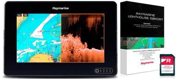 Raymarine Axiom 7 DV med Lighthouse søkort