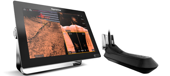 Raymarine Axiom+ 12 RV, transducer og skort