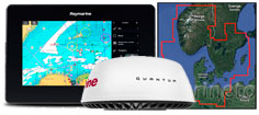 Raymarine Axiom 9 og Quantum2 Doppler Q24D 