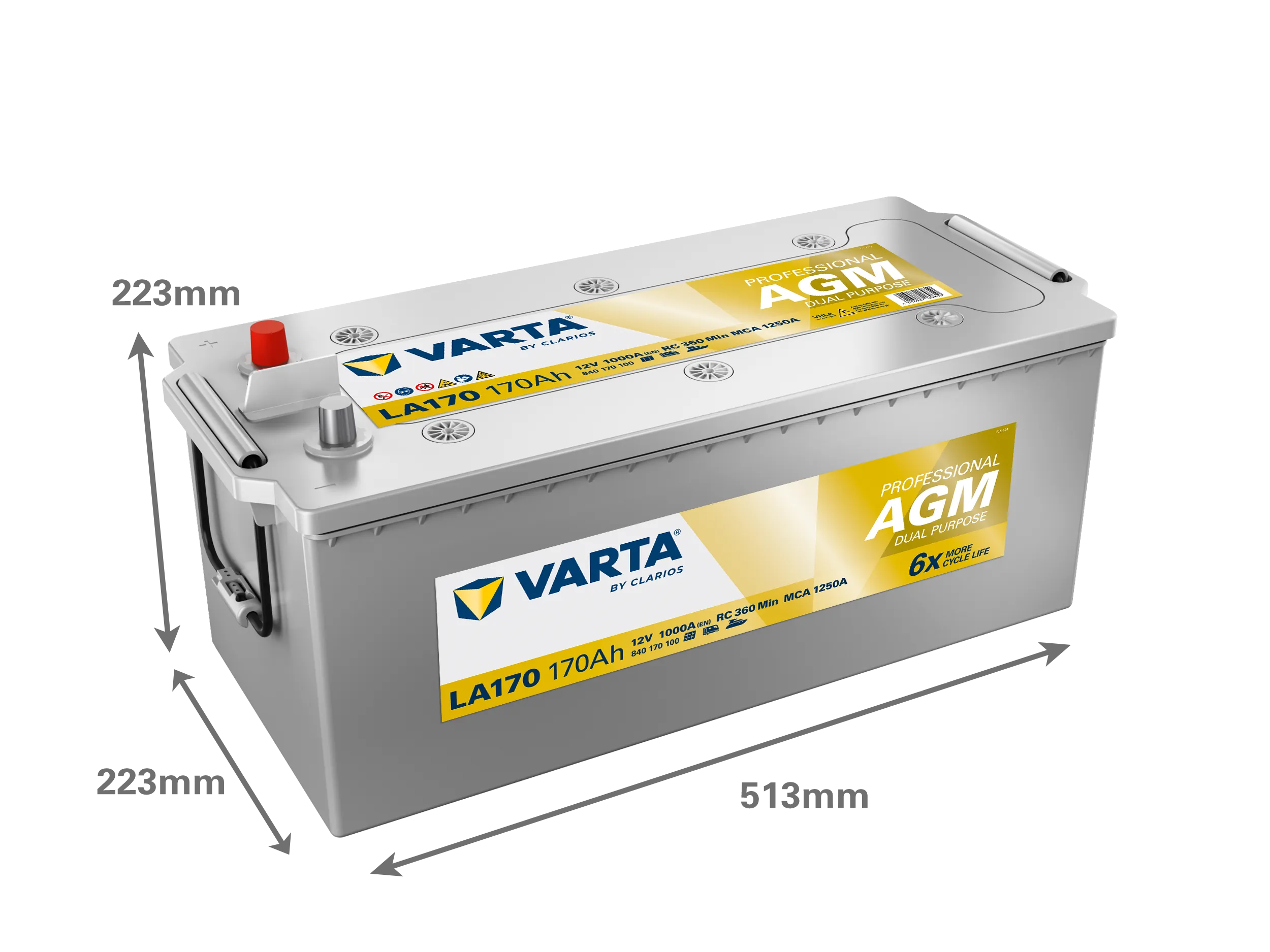 VARTA PROFESSIONAL DP AGM 12V 210AH