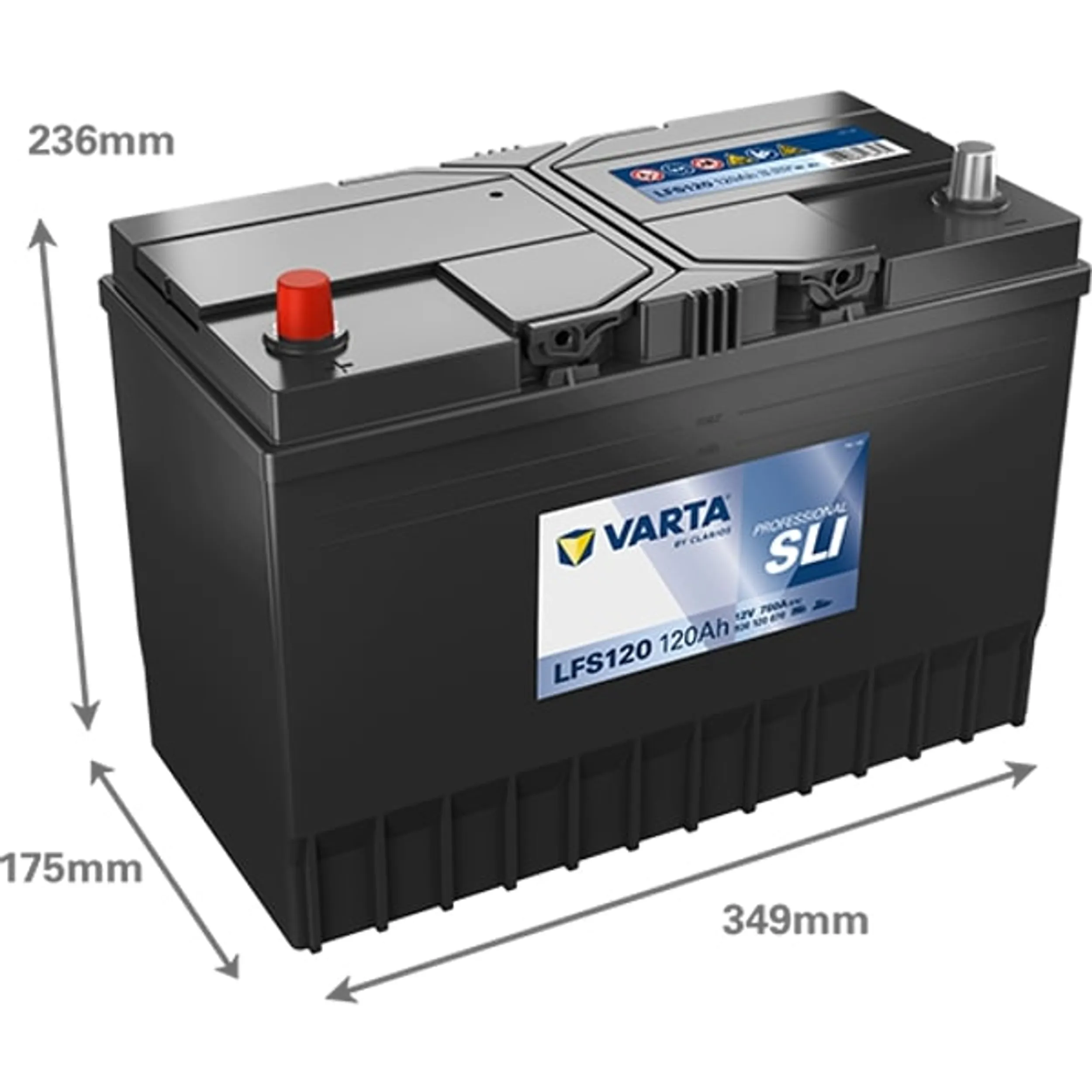 Varta start-/forbrugsbatteri 12V 120 AH