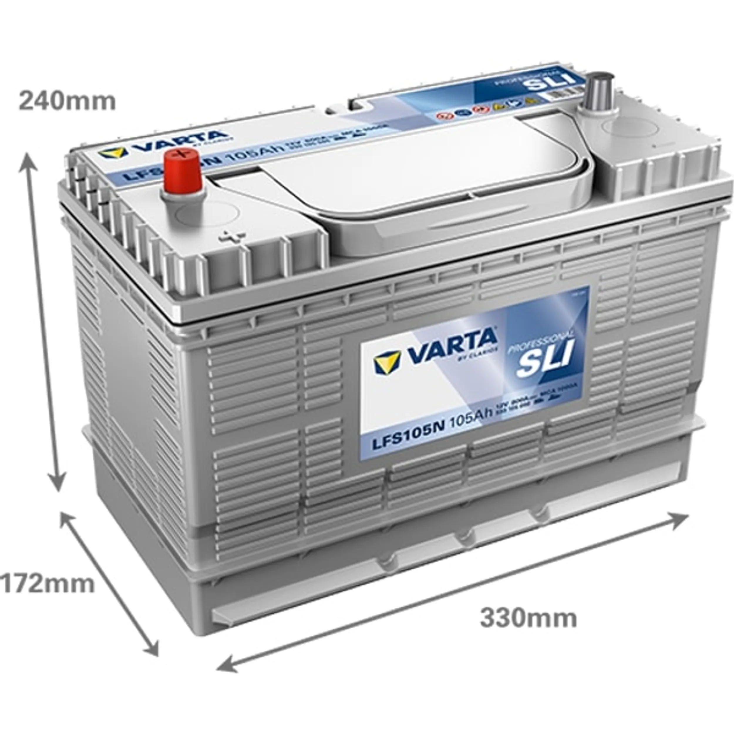 VARTA PROFESSIONAL SLI start 12V 105 AH