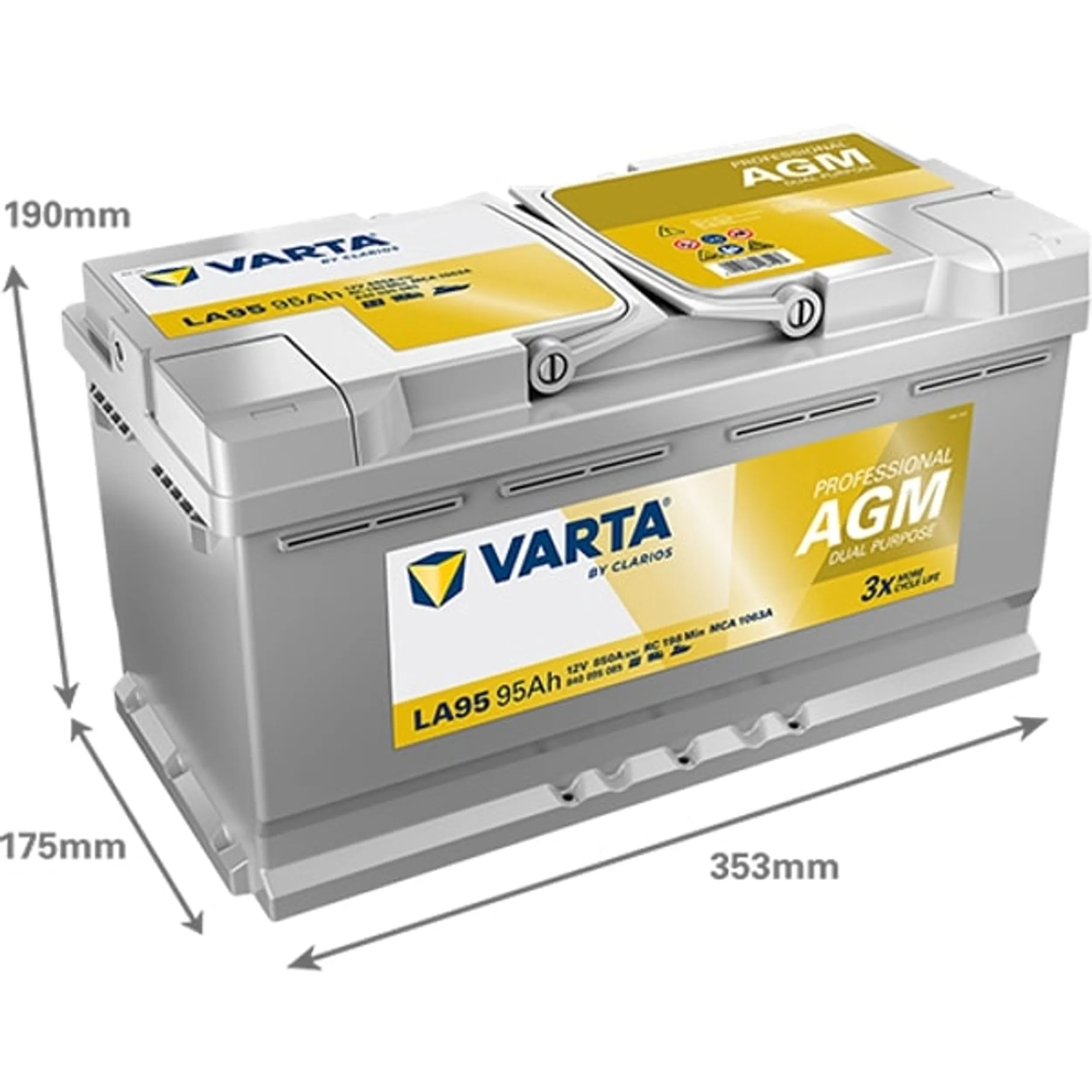 VARTA PROFESSIONAL DP AGM 12V 95 AH