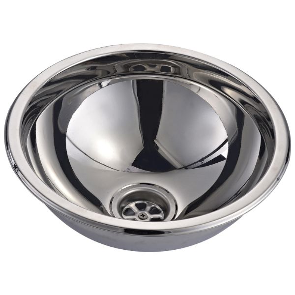 Vask kugleformet rustfri 30cm