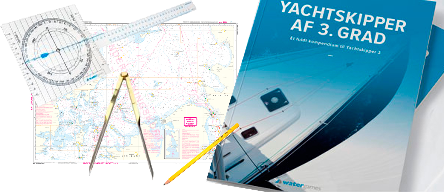 Yachtskipper af 3. grad komplet pakke