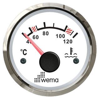 Wema Silverline Vandtemperatur NMEA2000 Hvid RF