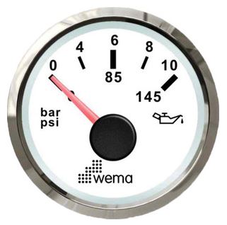 Wema Silverline Olietryk NMEA2000 hvid RF